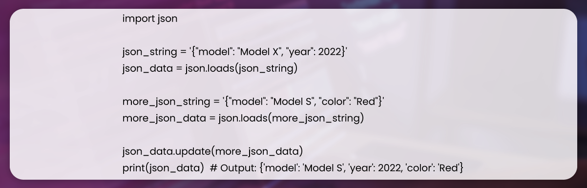 To-add-or-update-values-in-a-Python-dictionary